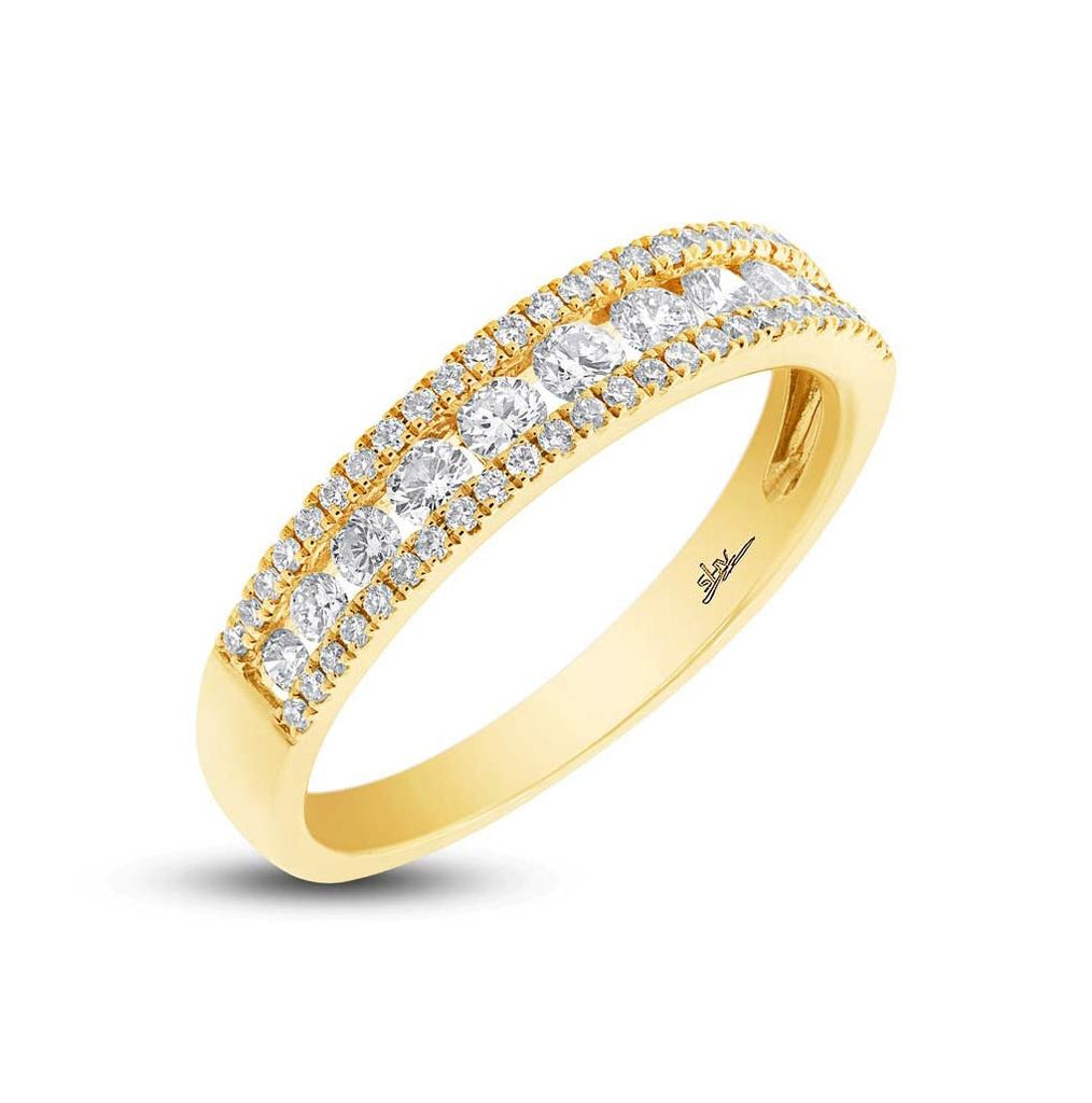 0.65 Ctw 14k Yellow Gold Diamond Womens Band