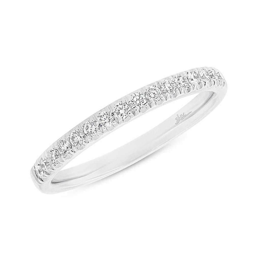 0.27 Ctw 18k White Gold Diamond Womens Band