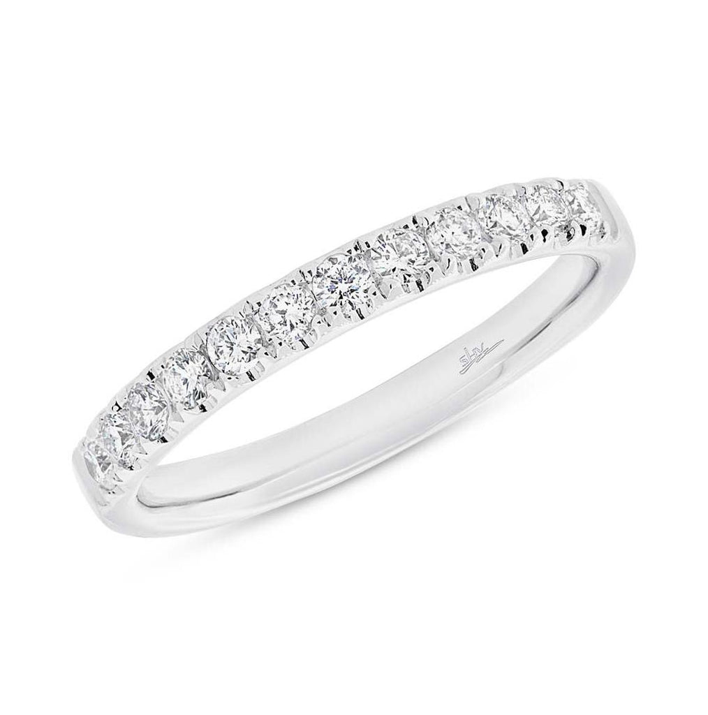 0.37 Ctw 18k White Gold Diamond Womens Band