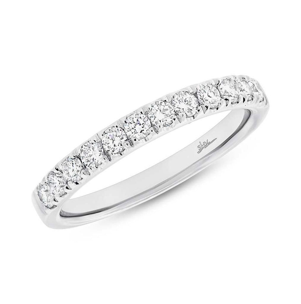 0.45 Ctw 18k White Gold Diamond Womens Band