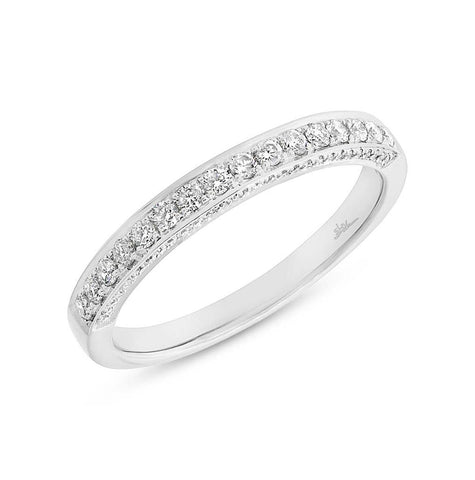 0.39 Ctw 14k White Gold Diamond Womens Band