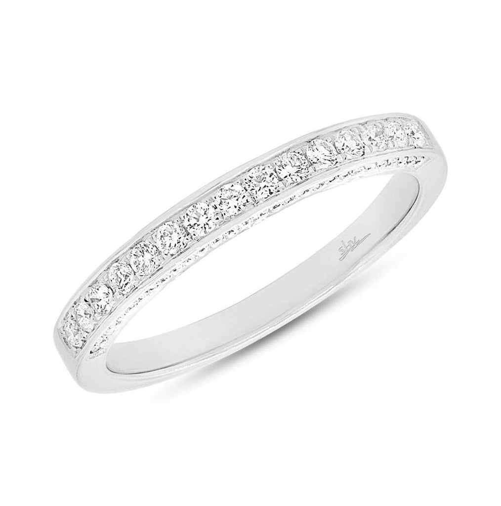 0.39 Ctw 14k White Gold Diamond Womens Band