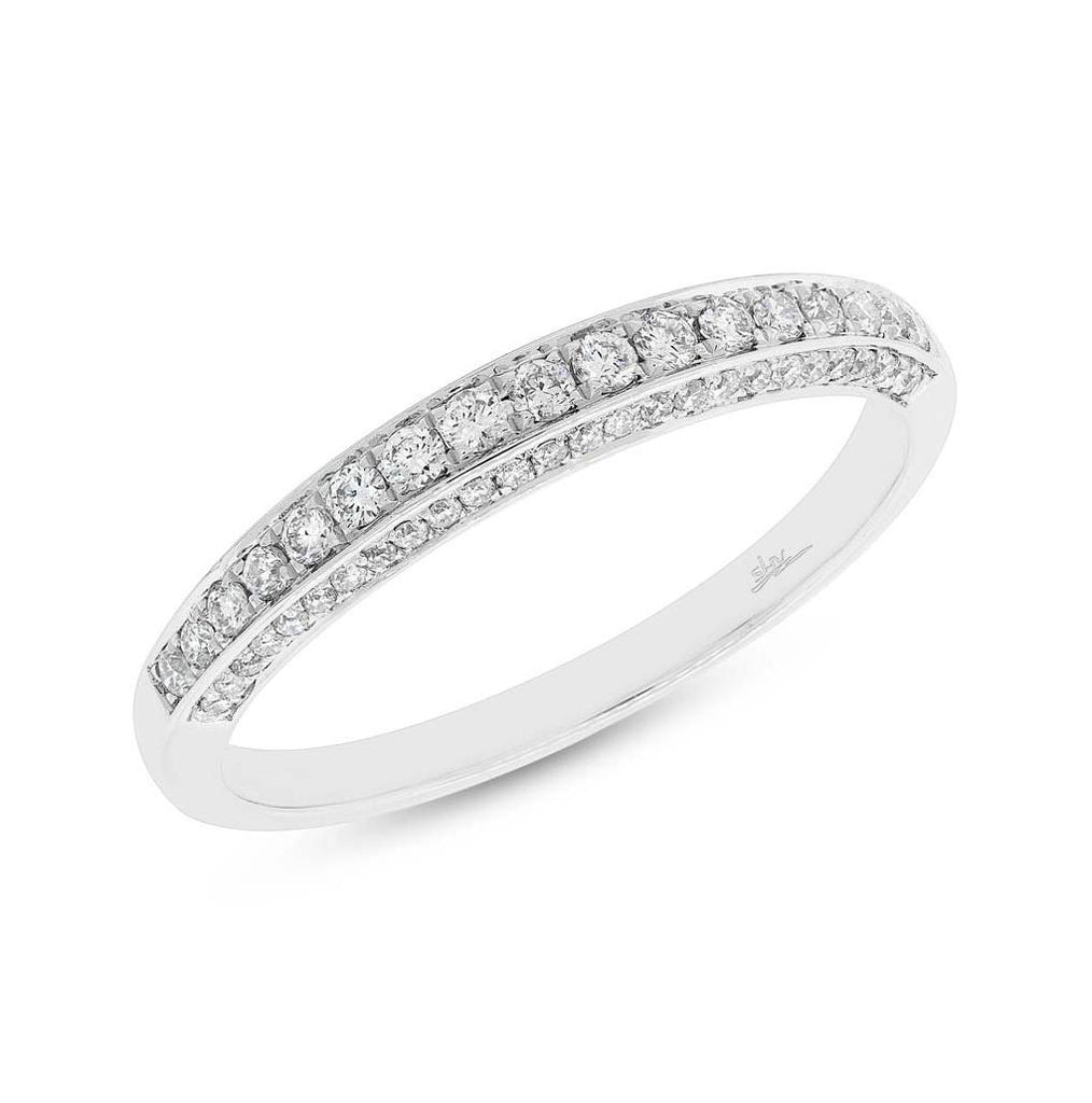 0.32 Ctw 14k White Gold Diamond Womens Band