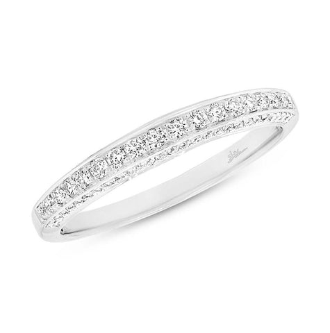 0.34 Ctw 14k White Gold Diamond Womens Band