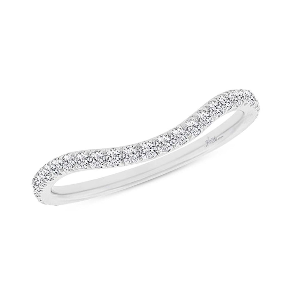 0.35 Ctw 18k White Gold Diamond Womens Band