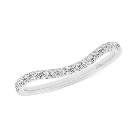 0.35 Ctw 18k White Gold Diamond Womens Band
