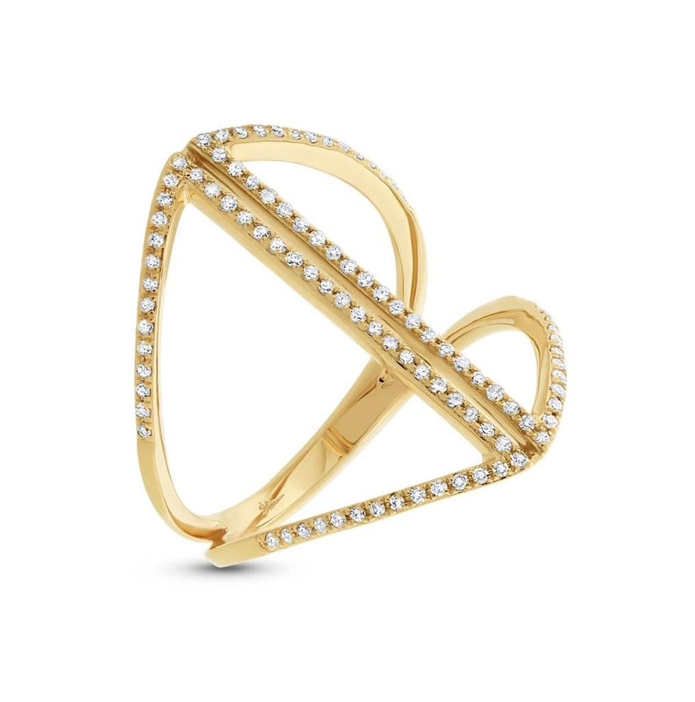 0.28 Ctw 14k Yellow Gold Diamond Womens Ring