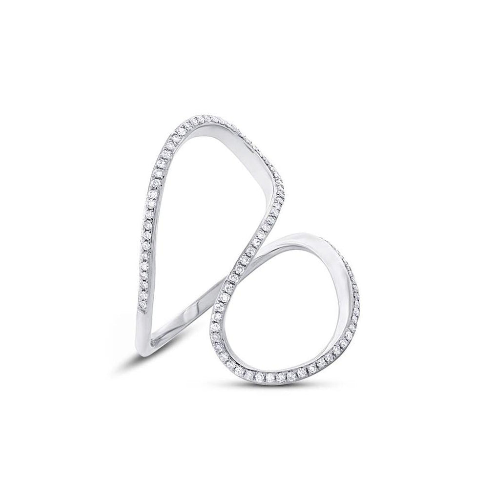 0.25 Ctw 14k White Gold Diamond Womens Ring