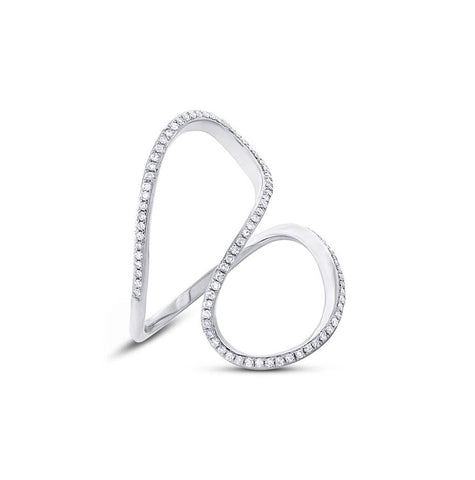 0.25 Ctw 14k White Gold Diamond Womens Ring