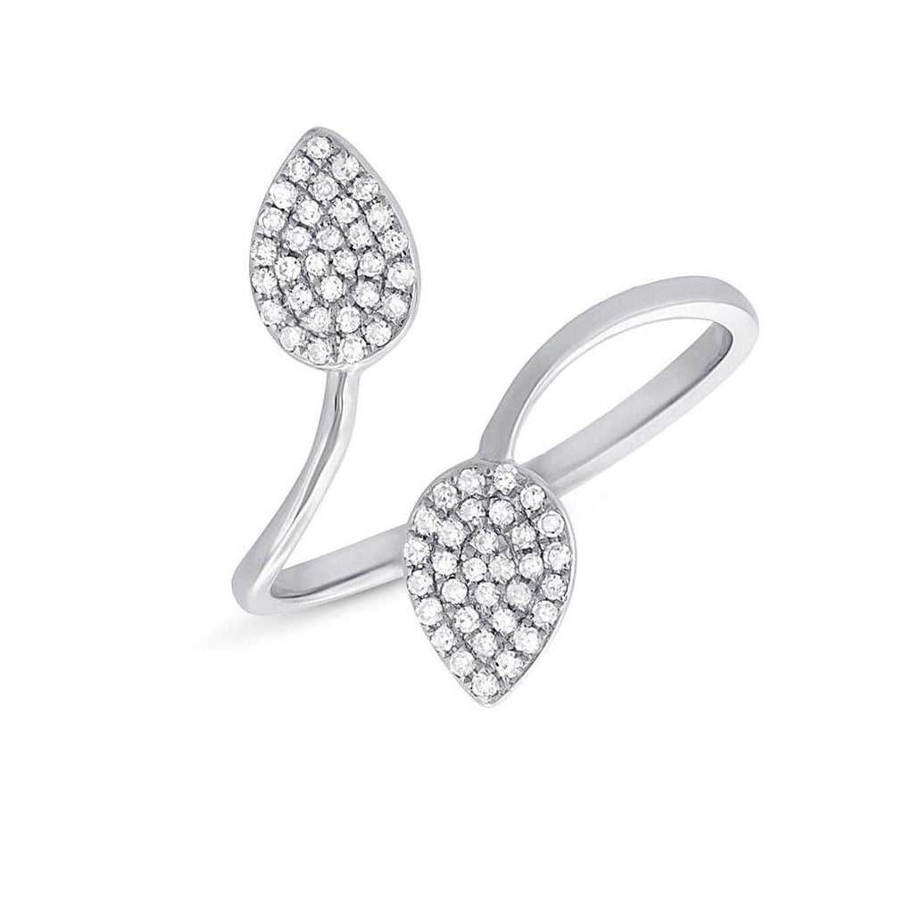 0.18 Ctw 14k White Gold Diamond Womens Ring