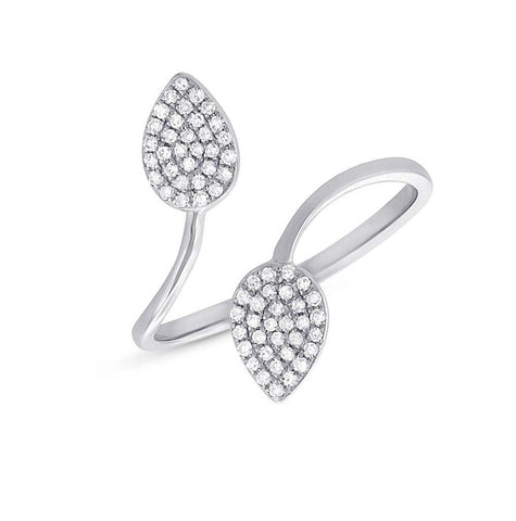 0.18 Ctw 14k White Gold Diamond Womens Ring