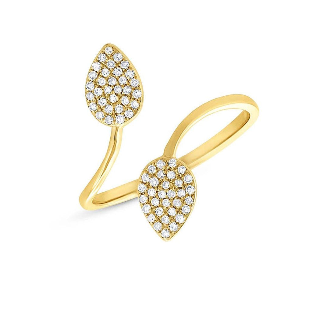 0.18 Ctw 14k Yellow Gold Diamond Womens Ring
