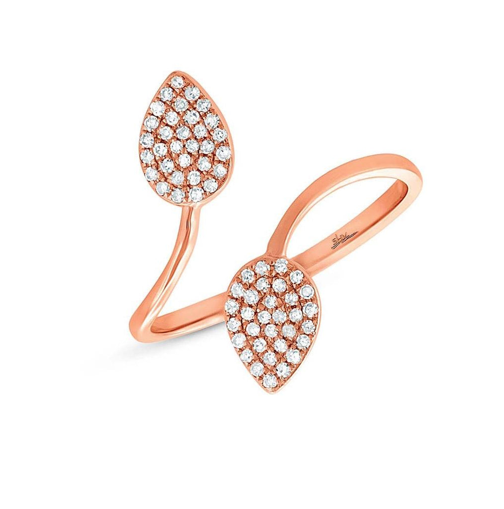 0.18 Ctw 14k Rose Gold Diamond Womens Ring