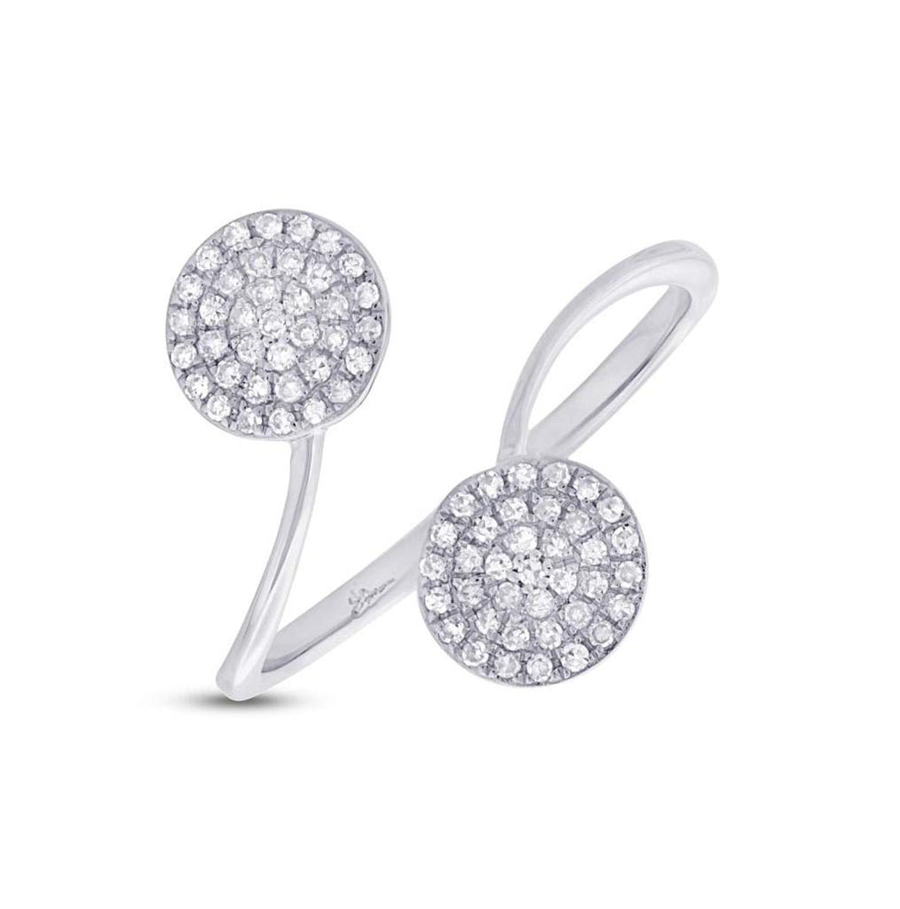 0.20 Ctw 14k White Gold Diamond Womens Ring