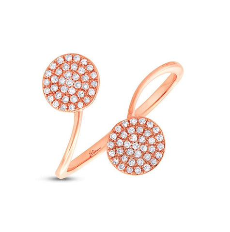 0.20 Ctw 14k Rose Gold Diamond Womens Ring