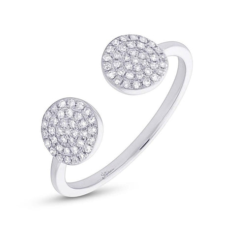 0.20 Ctw 14k White Gold Diamond Womens Ring Size 5