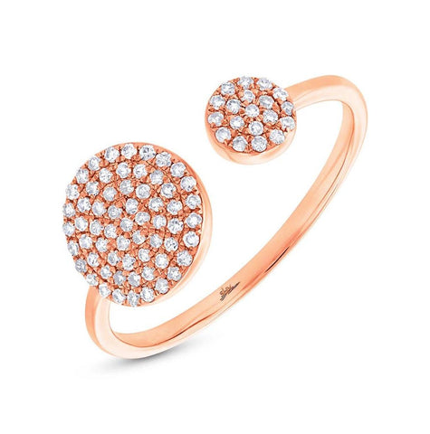 0.22 Ctw 14k Rose Gold Diamond Womens Ring