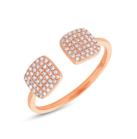 0.25 Ctw 14k Rose Gold Diamond Womens Ring