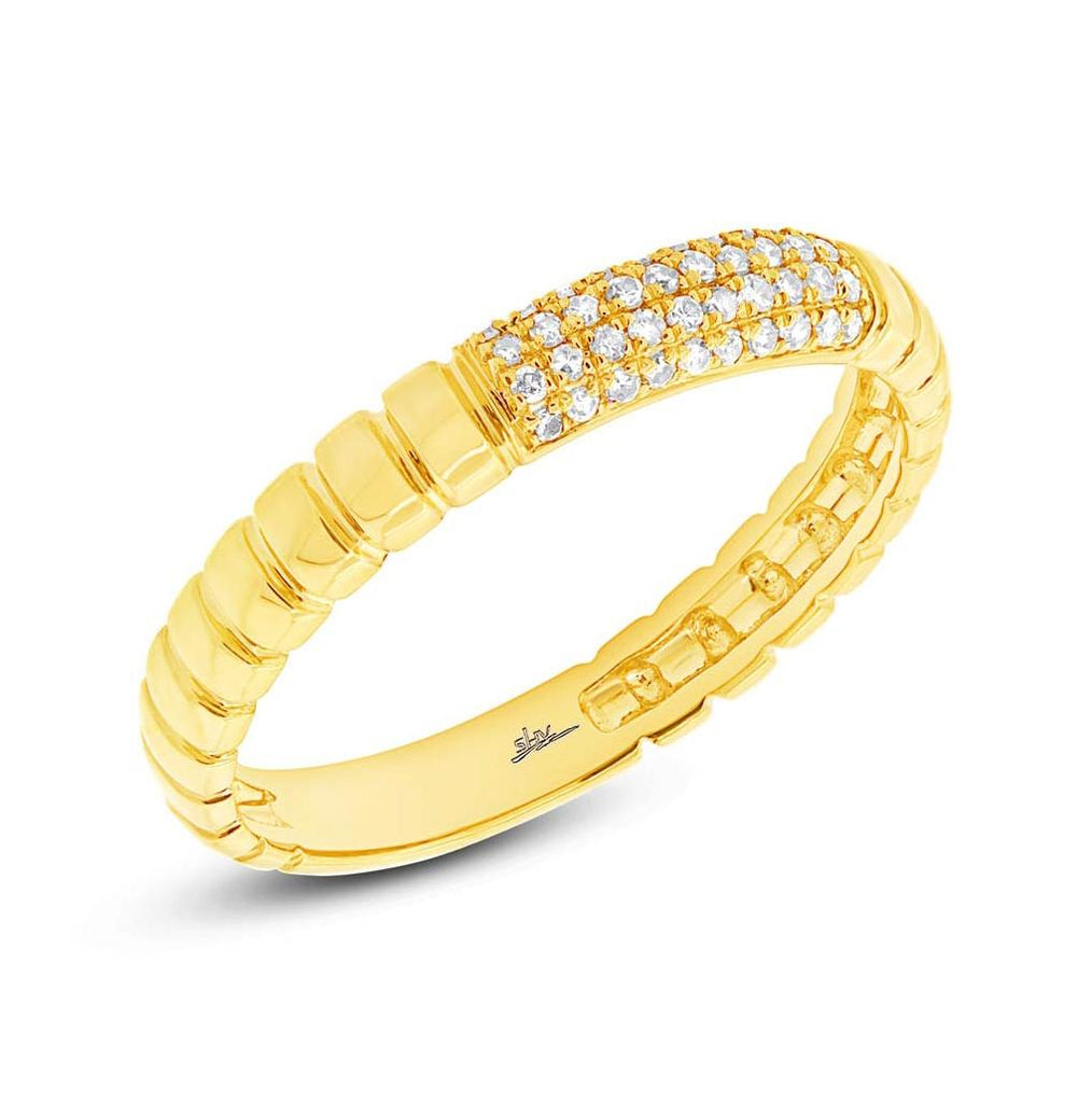 0.12 Ctw 14k Yellow Gold Diamond Womens Ring