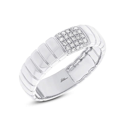 0.14 Ctw 14k White Gold Diamond Womens Ring