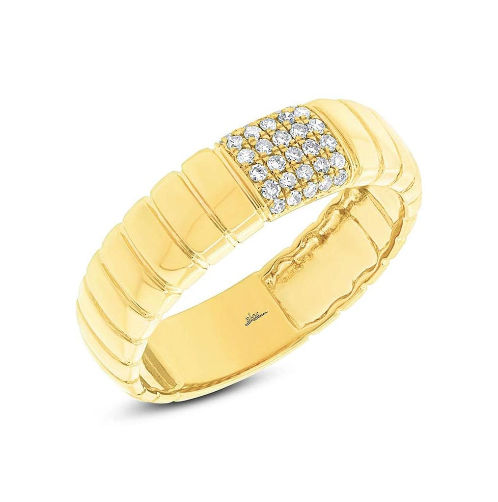0.14 Ctw 14k Yellow Gold Diamond Womens Ring