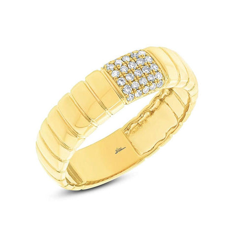 0.14 Ctw 14k Yellow Gold Diamond Womens Ring