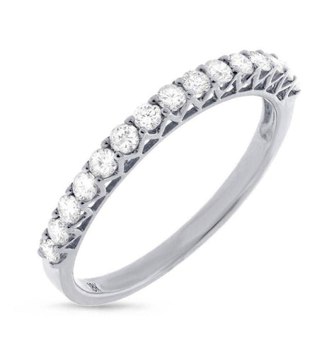 0.44 Ctw 18k White Gold Diamond Womens Band