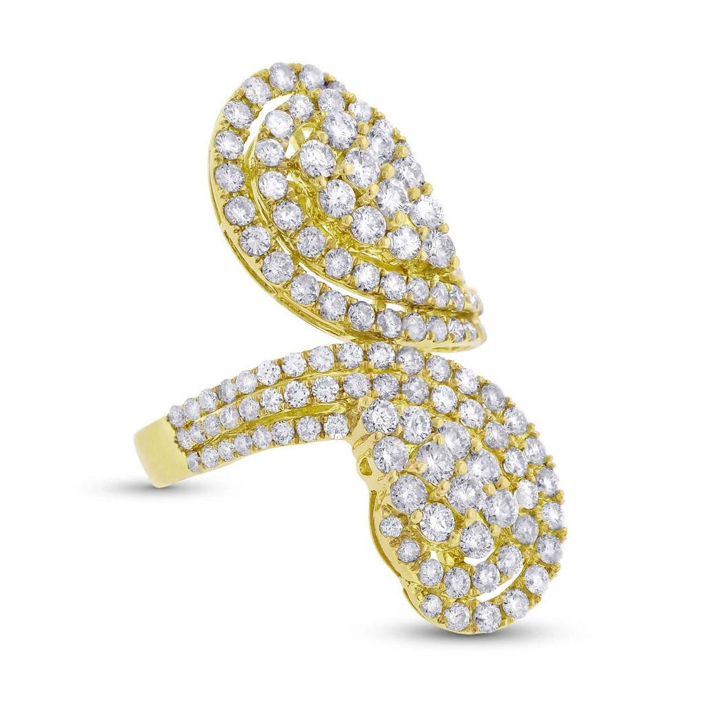 3.01 Ctw 18k Yellow Gold Diamond Womens Ring