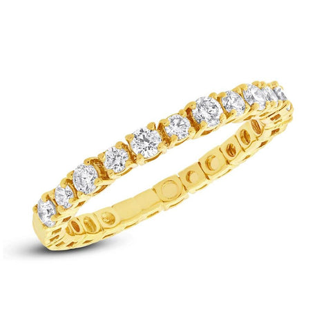 0.61 Ctw 14k Yellow Gold Diamond Womens Band