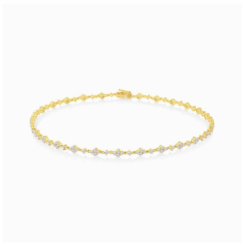 4.48 Ctw 18k Yellow Gold Diamond Choker Necklace