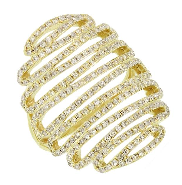 1.21 Ctw 14k Yellow Gold Diamond Womens Ring