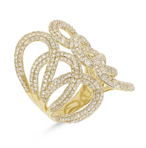 2.68 Ctw 14k Yellow Gold Diamond Womens Ring