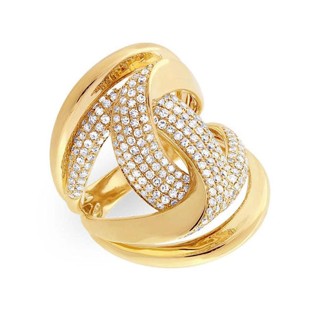 1.15 Ctw 14k Yellow Gold Diamond Womens Ring