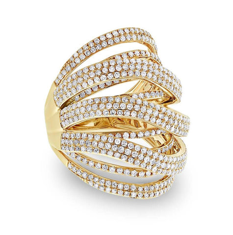 2.50 Ctw 14k Yellow Gold Diamond Womens Ring