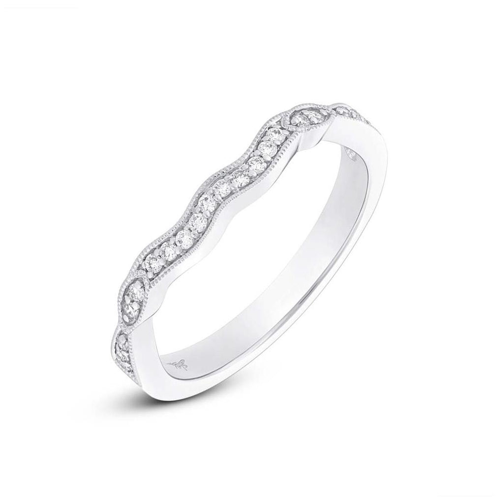 0.12 Ctw 14k White Gold Diamond Womens Band