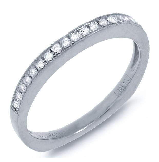 0.20 Ctw 14k White Gold Diamond Womens Band