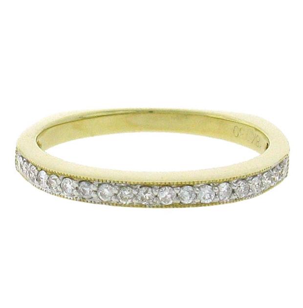 0.20 Ctw 18k Yellow Gold Diamond Womens Band