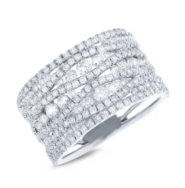 1.96 Ctw 14k White Gold Diamond Womens Ring