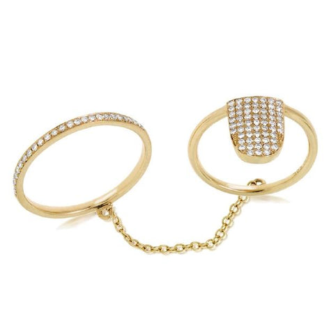 0.18 Ctw 14k Yellow Gold Diamond Womens Ring