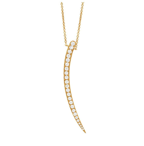 0.59 Ctw 14k Yellow Gold Diamond Necklace