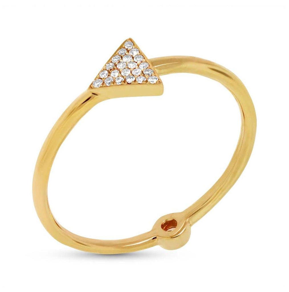 0.08 Ctw 14k Yellow Gold Diamond Womens Ring Size 6