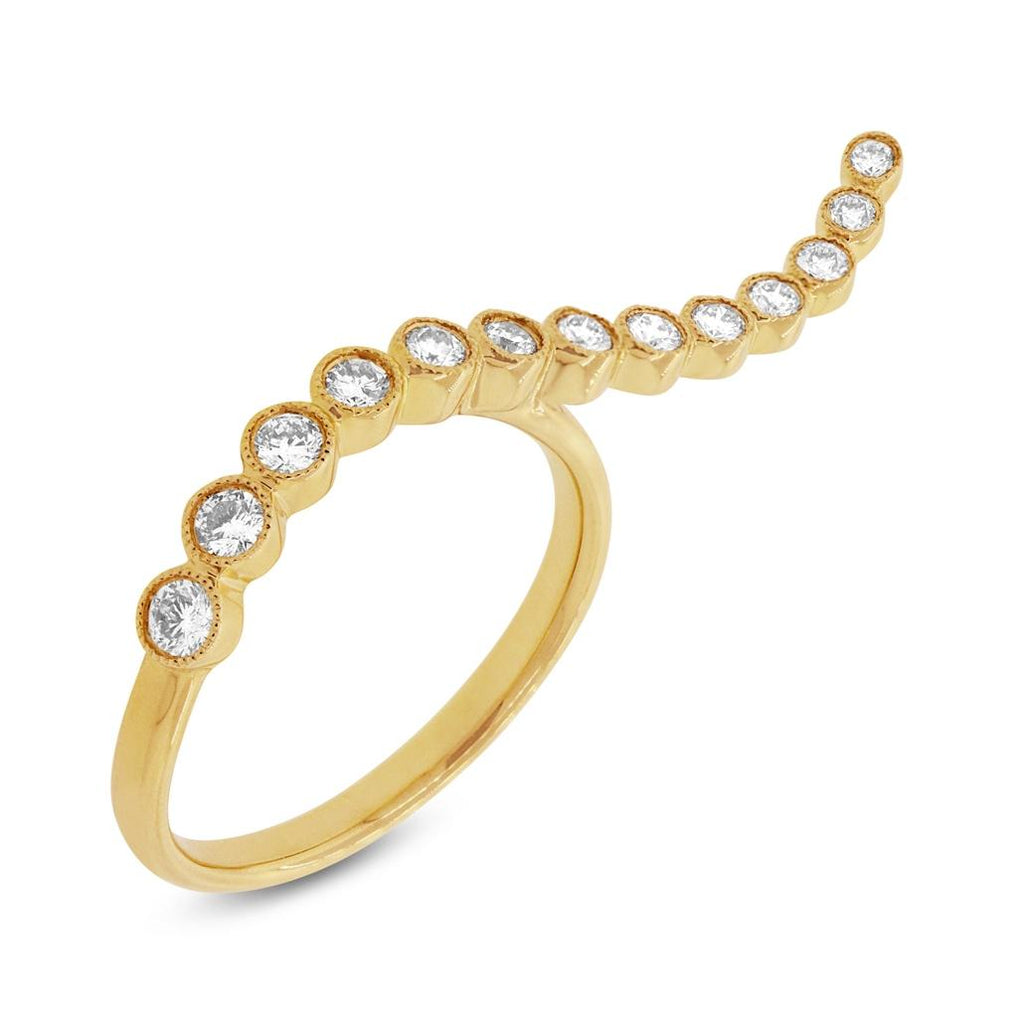 0.44 Ctw 14k Yellow Gold Diamond Womens Ring