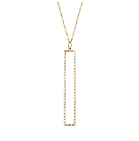 0.24 Ctw 14k Yellow Gold Diamond Pendant Necklace With 18 Inch Chain