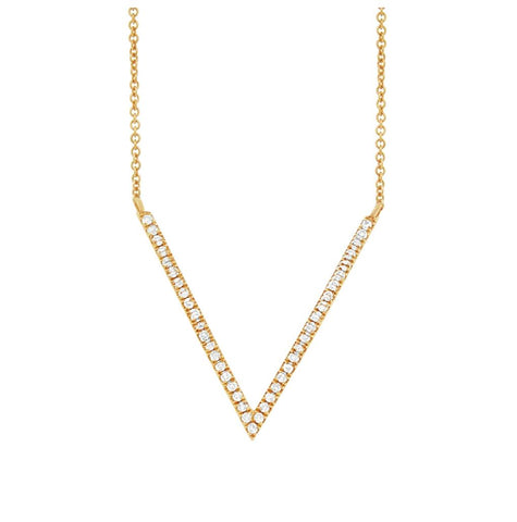 0.12 Ctw 14k Yellow Gold Diamond Necklace