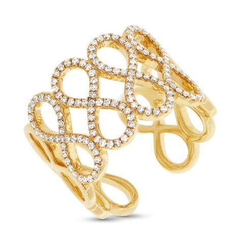 0.45 Ctw 14k Yellow Gold Diamond Womens Ring