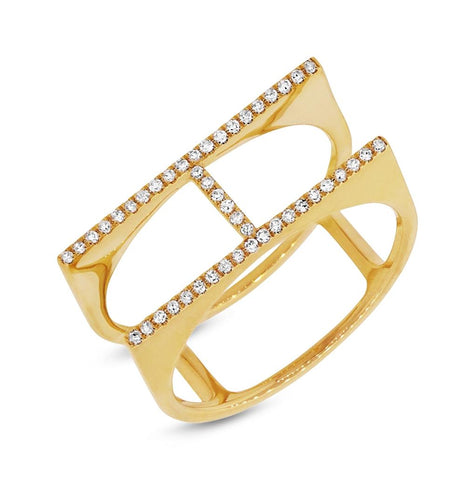 0.13 Ctw 14k Yellow Gold Diamond Womens Ring