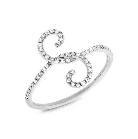 0.16 Ctw 14k White Gold Diamond Womens Ring