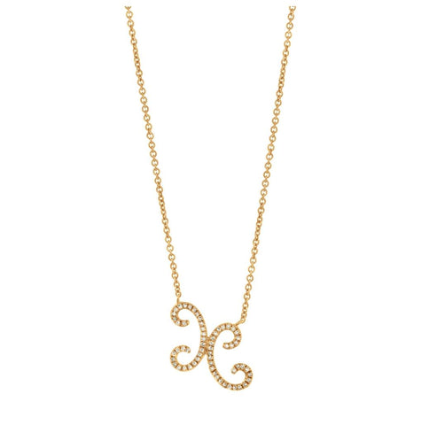 0.17 Ctw 14k Yellow Gold Diamond Necklace