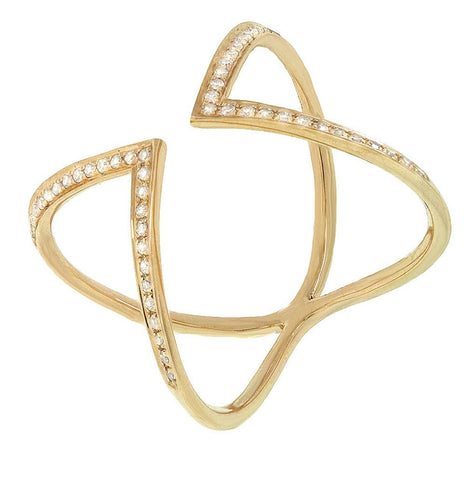 0.17 Ctw 14k Yellow Gold Diamond Womens Ring Size 6