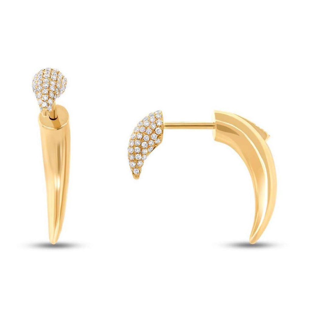 0.36 Ctw 14k Yellow Gold Diamond Earring